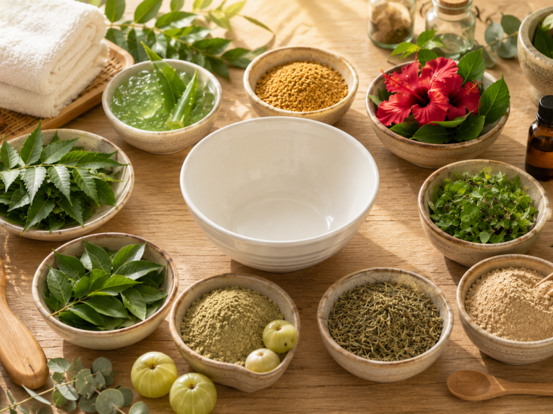10 Best Herbal Ingredients for Homemade Anti-Dandruff Hair Masks